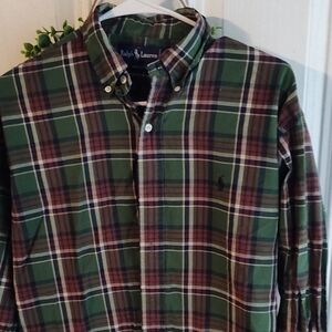 Ralph Lauren Mens Button-Down Shirt. Size Small.